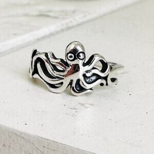 Octopus Sterling Silver Toe Ring